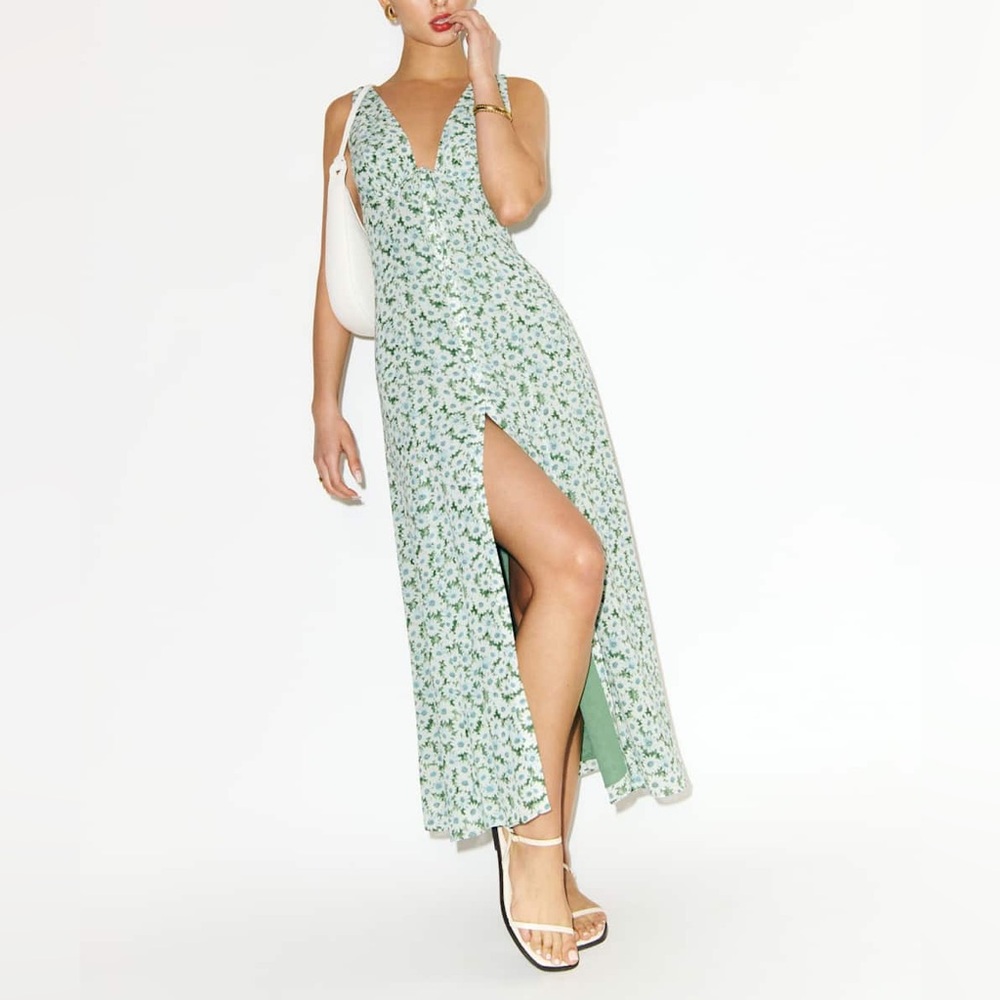 Reformation Ceara Dress In Daisy Meadow, new without tags, never worn.
